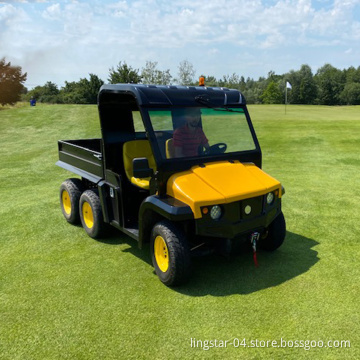 New Electric 6*4 Utility Vehicle Electric Two Motors 72V Turf Utility Golf Carts